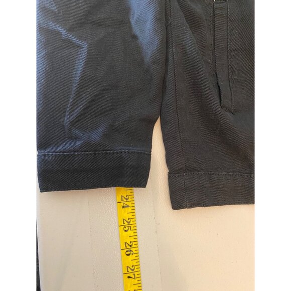 Black Shein Curve Fringe Chains Studs Jacket Snap Buttons XL - Picture 12 of 12